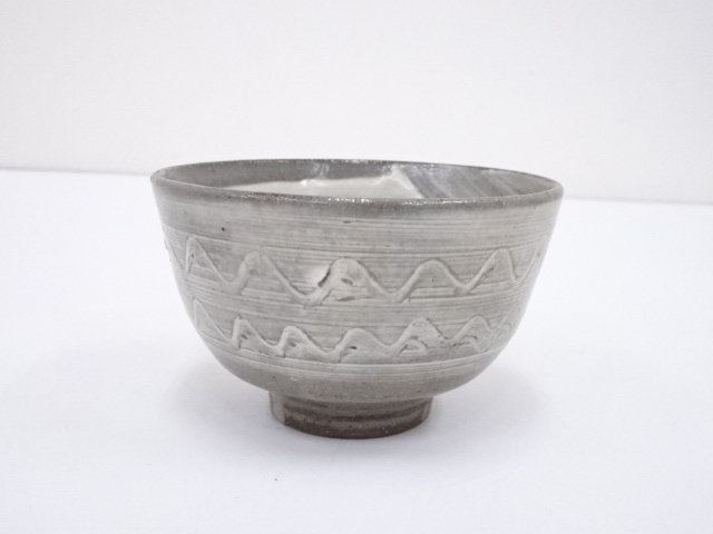 京焼　作家物　刷毛目茶碗